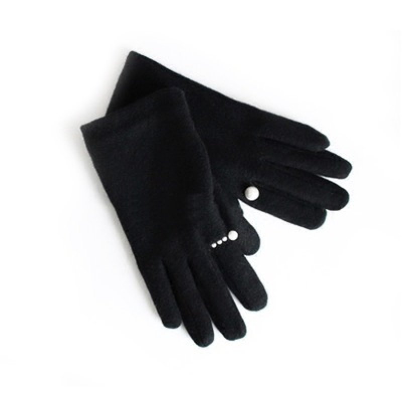 画像7: Women's  pearl ring wool warmth points touch screen ins thin cotton gloves パールリング付きウール手袋 グローブ スマホ対応 (7)