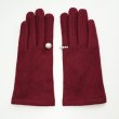 画像4: Women's  pearl ring wool warmth points touch screen ins thin cotton gloves パールリング付きウール手袋　グローブ　スマホ対応 (4)