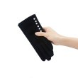 画像10: Women's  pearl wool plus velvet keep warm points touch screen cotton gloves　パール付きウール手袋　グローブ　スマホ対応 (10)