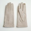 画像5: Women's  pearl wool plus velvet keep warm points touch screen cotton gloves　パール付きウール手袋　グローブ　スマホ対応 (5)