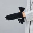 画像4: Women's  pearl wool plus velvet keep warm points touch screen cotton gloves　パール付きウール手袋　グローブ　スマホ対応 (4)