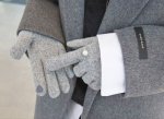 画像6: Women's  pearl ring wool warmth points touch screen ins thin cotton gloves パールリング付きウール手袋　グローブ　スマホ対応 (6)