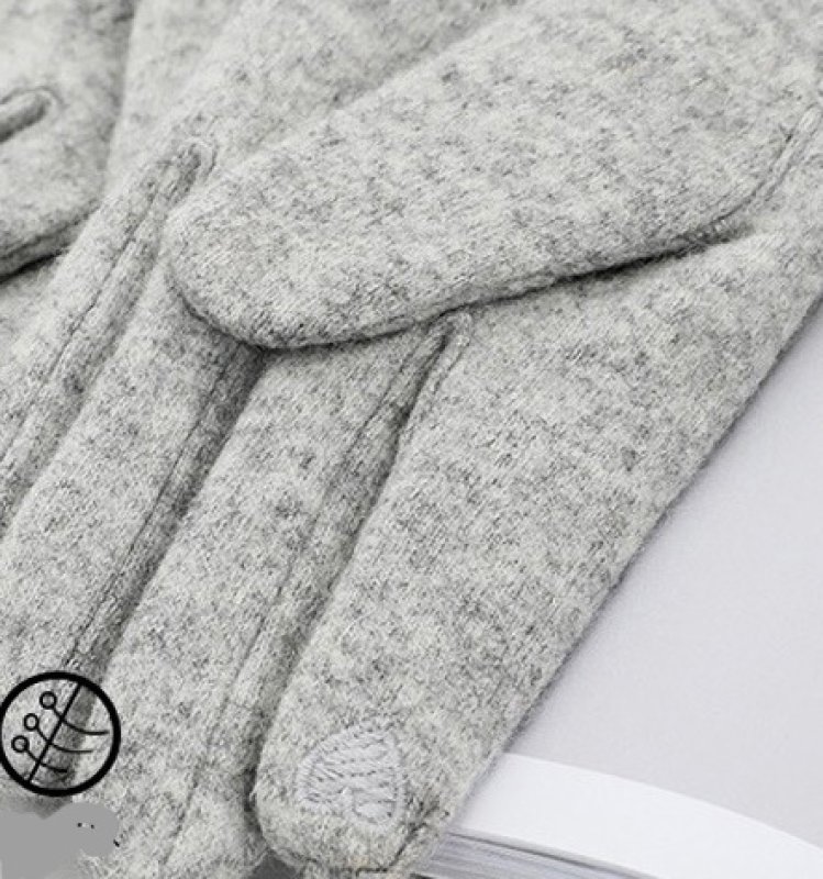 画像14: Women's Camellia & With pearl gloves パール&カメリアウール手袋 グローブ スマホ対応 (14)