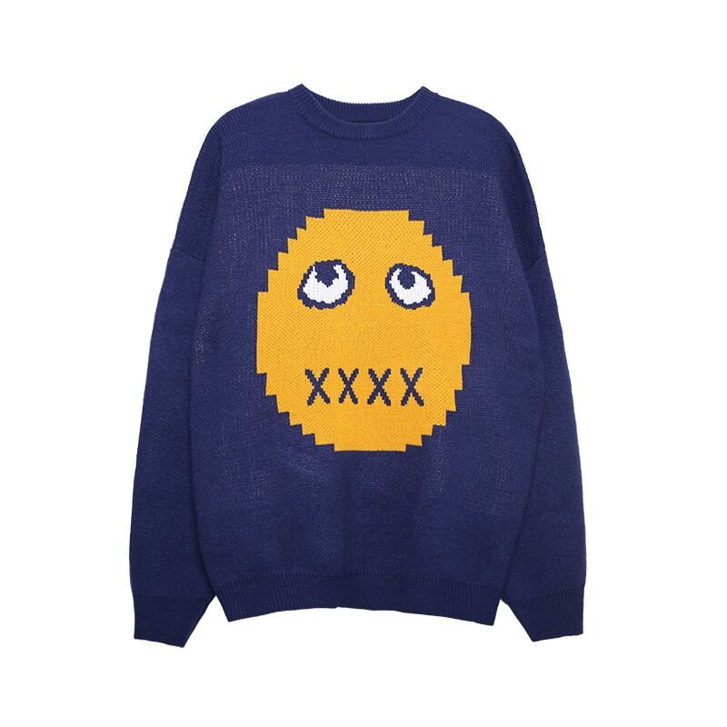 画像6: lazy loose  knit sweater オーバーサイズ ユニセックス 男女兼用LAZYニットセーター プルオーバー (6)