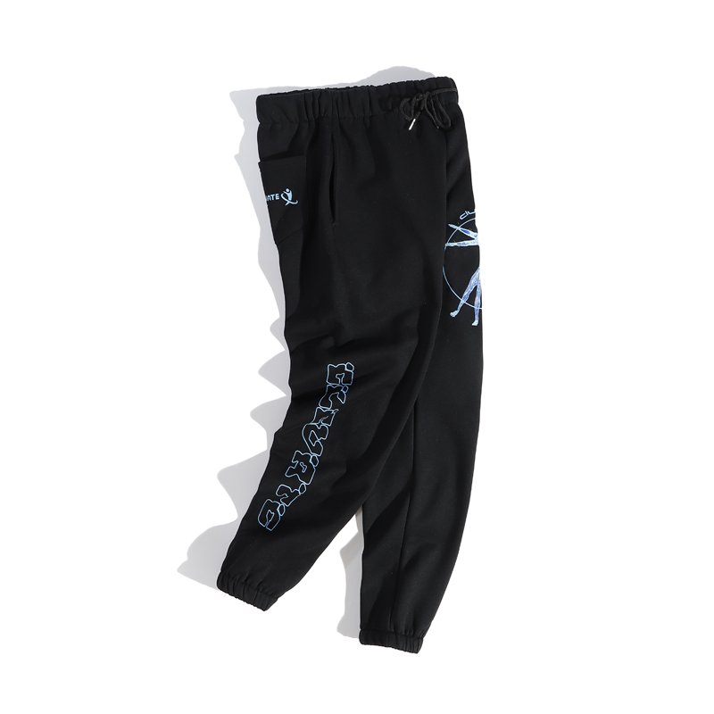 画像3: Men's men and women  robot printed sports trousers casual pants Sweat pants ユニセックスパンツ男女兼用ロボットプリントスウェットパンツ ジョガーパンツ (3)