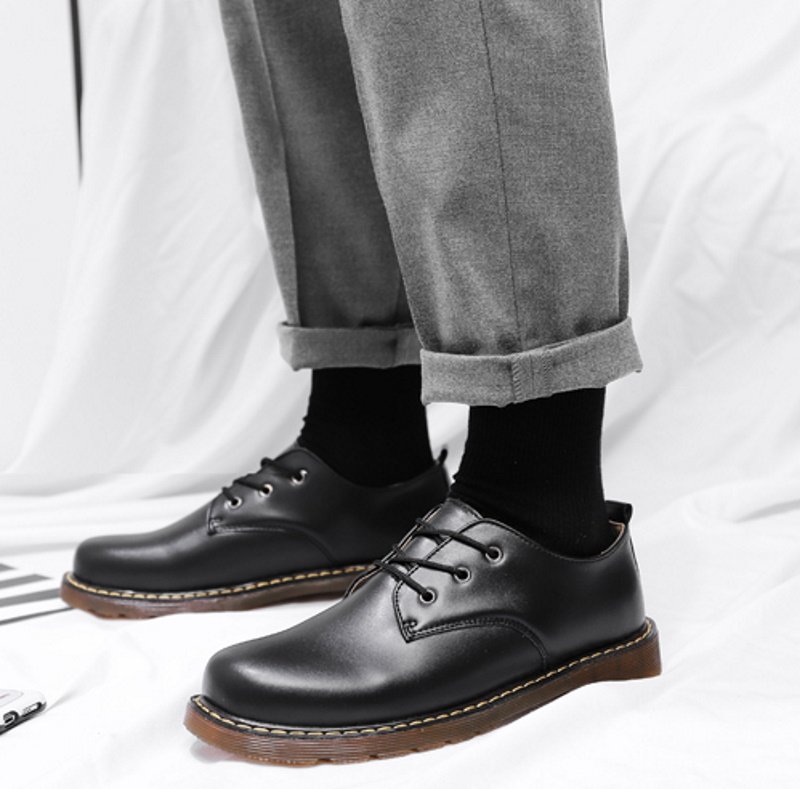 画像5: Men's leather  Lace up Martin boots loafers  男女兼用 レザーレースアップマーティンブーツ ローファー　 (5)