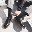画像2: Men's leather  Lace up Martin boots loafers  男女兼用 レザーレースアップマーティンブーツ ローファー　 (2)