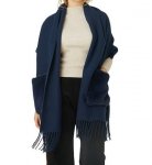 画像1: Women's Scarves Fashion Soft blanket robe women shawl Scarf mantle　ソフトブランケットローブショールスカーフマントル (1)