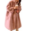 画像3: Women'sFaux mink velvet fur  long coat jacket　エコミンクファーモコモコ ロングコート　ジャケット (3)