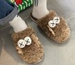 画像5: Cowes fluffy sandals slippers flip flops soft bottom カウズもこもこファープラットフォーム フリップフロップ サンダル ユニセックス男女兼用 (5)