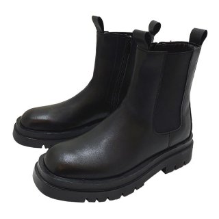 Chunky sole leather long boots チャンキーソールサイドゴア