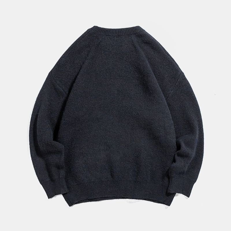 画像7: palm tree braided loose  knit sweater unisex  オーバーサイズ ユニセックス 男女兼用パームツリー編み込みニットセーター プルオーバー (7)