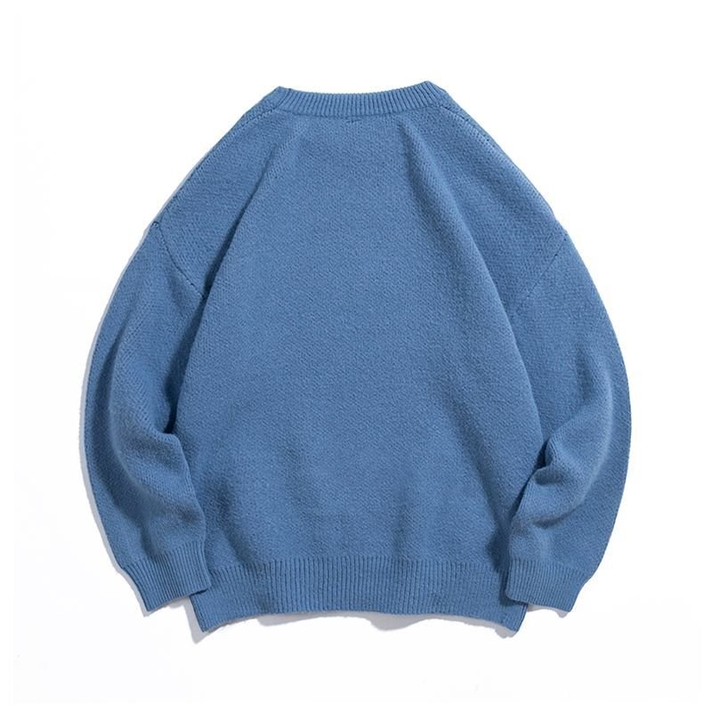 画像8: palm tree braided loose  knit sweater unisex  オーバーサイズ ユニセックス 男女兼用パームツリー編み込みニットセーター プルオーバー (8)