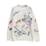 画像3: Mens Tom and Jerry Sweater Pullover Cardigan 　即納セールトムとジェリー トム＆ジェリー 総柄 セーター プルオーバー カーディガン (3)