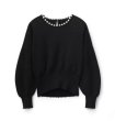 画像1: Pearl Wool Knit Sweater 真珠付 パール パール付き セーター ボレロ ウール (1)