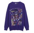 画像2: graffiti ripped sweater loose  knit sweater unisex  オーバーサイズ ユニセックス 男女兼用グラフィックニットセーター　プルオーバー (2)