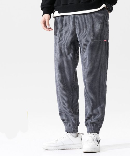 画像1: Men's men and women corduroy leggings pants sports trousers casual pants Sweat pants　ユニセックス男女兼用コーデュロイパンツ　ジョガーパンツ (1)