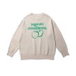 画像9: cherry blossom alphabet jacquard sweater loose  knit sweater unisex  オーバーサイズ ユニセックス 男女兼用チェリーブロッサム＆アルファベットジャガードニットセーター　プルオーバー (9)