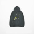 画像3:  Unisex bear & smilepaint  Hoodie　 ユニセックス 男女兼用ベアー熊＆スマイルプリントフーディーパーカー (3)