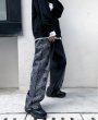 画像3: Men's men and women  straight loose cashew flower pants  casual pants 　ユニセックス男女兼用フラワー ストレート デニムパンツ (3)