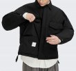 画像2: men and women three-dimensional pocket warm jacket high street down jacket  ユニセックス 男女兼用 立体ポケットダウンコートジャケット ブルゾンスタジャン (2)