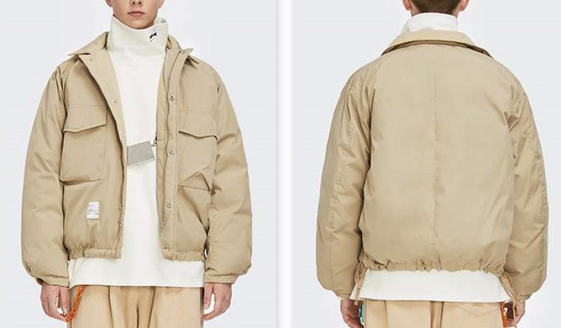 画像8: men and women three-dimensional pocket warm jacket high street down jacket  ユニセックス 男女兼用 立体ポケットダウンコートジャケット ブルゾンスタジャン (8)