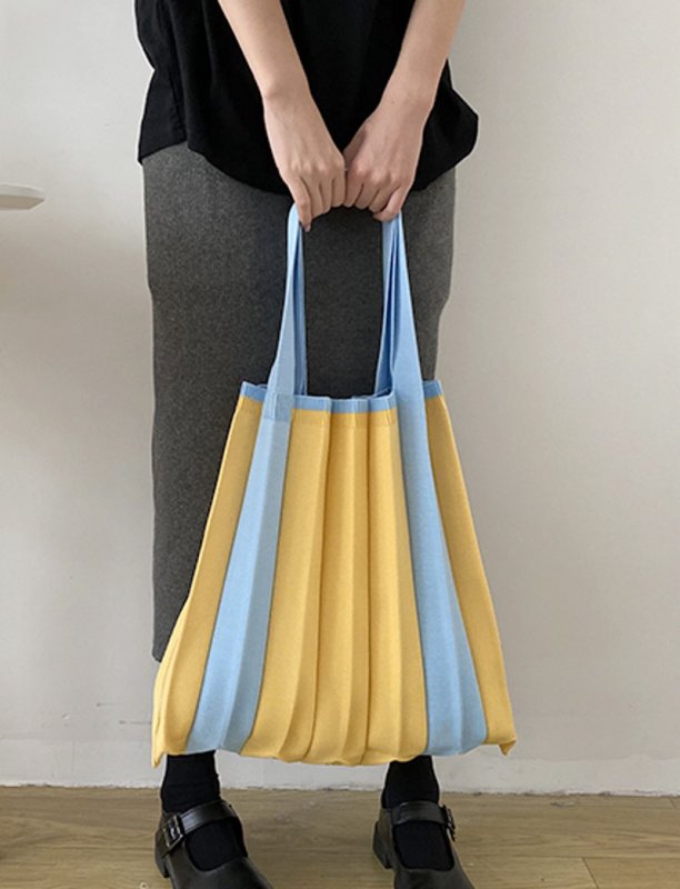 画像5: Woman’s  Tangtang bag /PLEATS pleated temperament commuter all-match one-shoulder handbag casual simple chic femalebag ワンショルダー プリーツトートショルダータンタンバッグバッグ  (5)