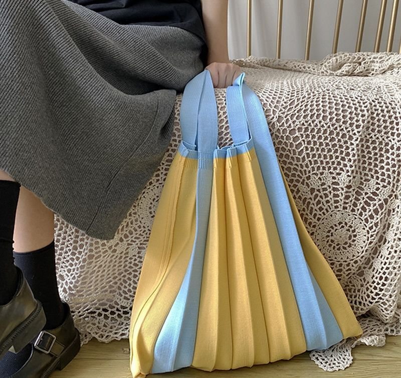 画像3: Woman’s  Tangtang bag /PLEATS pleated temperament commuter all-match one-shoulder handbag casual simple chic femalebag ワンショルダー プリーツトートショルダータンタンバッグバッグ  (3)