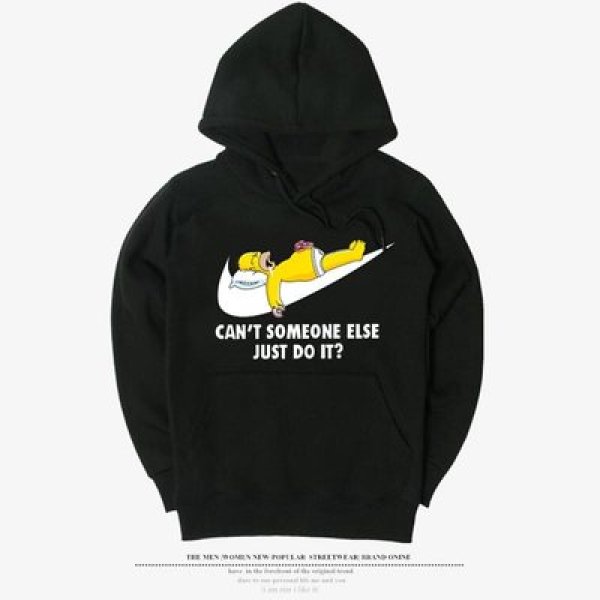 画像1: Homer Simpson CAN'T SOMEONE ELSE JUST DO IT? Sweat Hoodie Pullover simpson  ホーマー・シンプソン just do it ロゴスウェット パーカー ＆ トレーナー ユニセックス 男女兼用 (1)