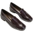 画像5: women's pearl low-heel loafers pump Shoes    フラットレザーパールローヒール ローファー パンプス   シューズ  (5)