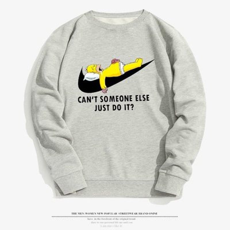 画像10: Homer Simpson CAN'T SOMEONE ELSE JUST DO IT? Sweat Hoodie Pullover simpson  ホーマー・シンプソン just do it ロゴスウェット パーカー & トレーナー ユニセックス 男女兼用 (10)