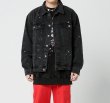 画像5: men and women youth trend graffiti loose denim jacket  ユニセックス 男女兼用グラフィック ペイント デニムジャケット Gジャン (5)