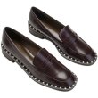 画像3: women's pearl low-heel loafers pump Shoes    フラットレザーパールローヒール ローファー パンプス   シューズ  (3)