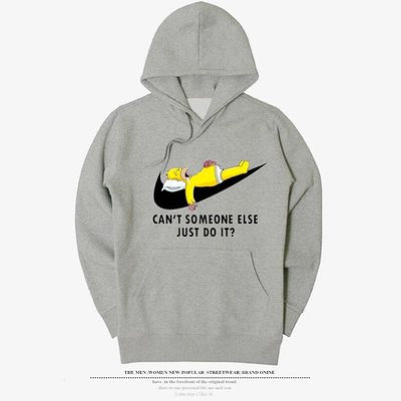 画像4: Homer Simpson CAN'T SOMEONE ELSE JUST DO IT? Sweat Hoodie Pullover simpson  ホーマー・シンプソン just do it ロゴスウェット パーカー & トレーナー ユニセックス 男女兼用 (4)