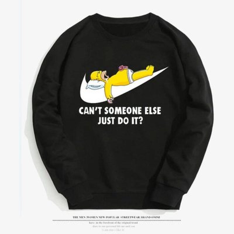 画像7: Homer Simpson CAN'T SOMEONE ELSE JUST DO IT? Sweat Hoodie Pullover simpson  ホーマー・シンプソン just do it ロゴスウェット パーカー & トレーナー ユニセックス 男女兼用 (7)