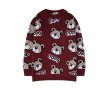 画像3: men and women bear cartoon sweater Pullover   ベアー 熊編み込みセーター ユニセックス 男女兼用 (3)