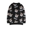 画像7: men and women bear cartoon sweater Pullover   ベアー 熊編み込みセーター ユニセックス 男女兼用 (7)