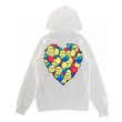 画像2: OVERSIZED HEART GRAPHIC HOODIE オーバーサイズ ハート スマイル グラフィック スウェット パーカー (2)