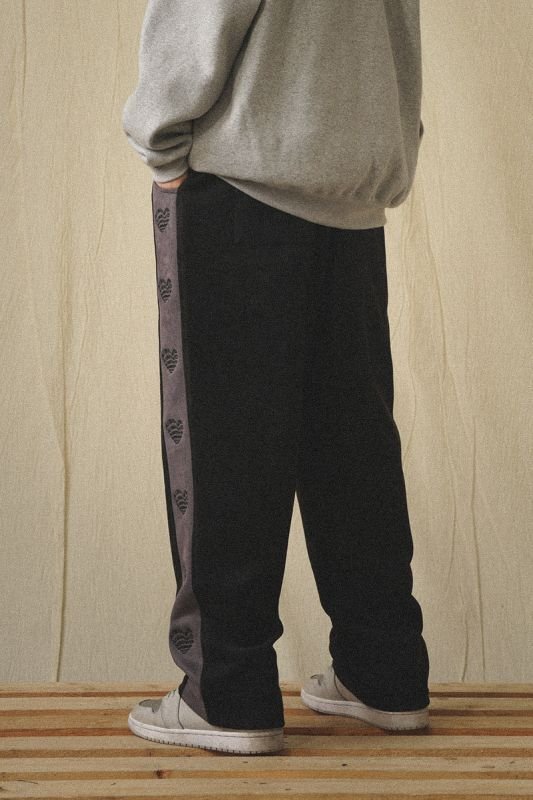 画像7: loose street straight wide-leg trousers casual sports pants  ユニセックス男女兼用 ハート＆ロゴルーズストリートワイドレッグパンツ (7)