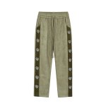 画像1: loose street straight wide-leg trousers casual sports pants  ユニセックス男女兼用 ハート＆ロゴルーズストリートワイドレッグパンツ (1)