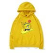 画像4: SpongeBob Hooded sweater loose hood  Parker Trainer  スポンジボブ　ロゴフーディパーカー　スエット　男女兼用　 (4)