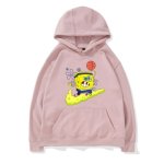 画像13: SpongeBob Hooded sweater loose hood  Parker Trainer  スポンジボブ　ロゴフーディパーカー　スエット　男女兼用　 (13)