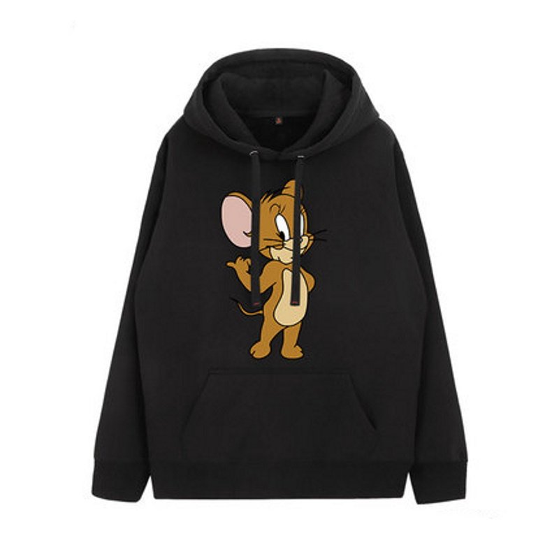 画像3:  Unisex Jerry Mouse printing Hoody Sweatshirts   ユニセックス男女兼用トム＆ジェリートムとジェリーフーディーパーカー (3)