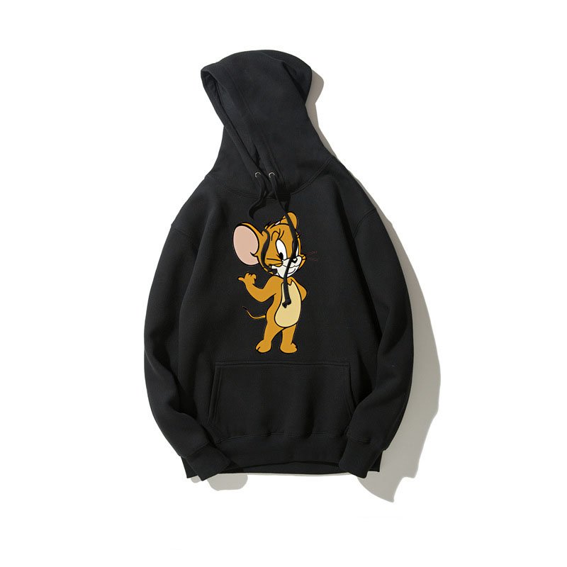 画像8:  Unisex Jerry Mouse printing Hoody Sweatshirts   ユニセックス男女兼用トム＆ジェリートムとジェリーフーディーパーカー (8)
