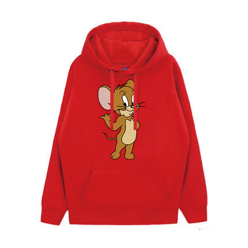 画像7:  Unisex Jerry Mouse printing Hoody Sweatshirts   ユニセックス男女兼用トム＆ジェリートムとジェリーフーディーパーカー (7)