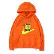 画像5: SpongeBob Hooded sweater loose hood  Parker Trainer  スポンジボブ　ロゴフーディパーカー　スエット　男女兼用　 (5)