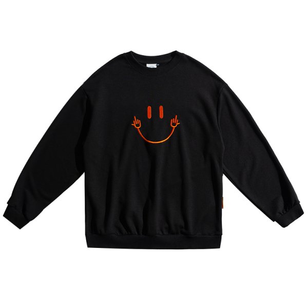 画像1: Smile sweater Pullover men and women    スマイル トレーナー プルオーバユニセックス 男女兼用 (1)