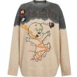 画像6: Casper joint blue knitted jacquard pullover  キャスパー アニメ編み込みセーター　プルオーバーセーター (6)