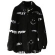 画像2: Women's  Smiley stand-up collar lamb fur coat スマイリー スマイルスタンドアップカラー シャーリングジャケット コート  (2)