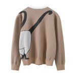 画像6: Lady and the Tramp Sequin sweater pullover  　わんわん物語 Lady and the Tramp 編み込みスパンコールセーター　プルオーバー (6)